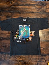 Looney Tunes Stamp Collection T-shirt S/M 1997 vintage warner Bros.