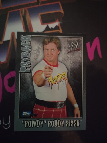 Topps wwe wwf rowdy roddy - rowdy,