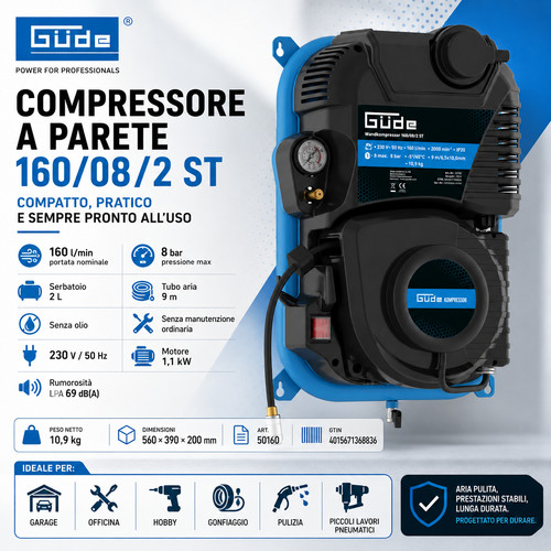 Compressore aria parete - a,