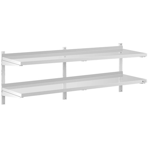 Mensola acciaio inox doppia - in,