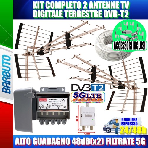 Kit completo antenne tv - 2,