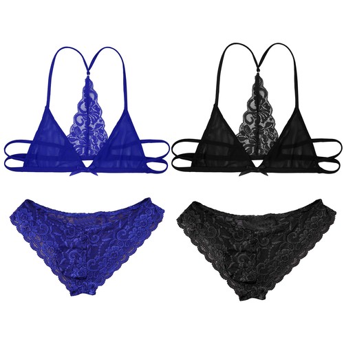 Set lingerie uomo sissy pizzo - uomo,