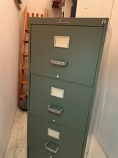 Classificatore schedario industriale 4 cassetti, anni '60 Kardex Italiano