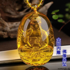 Ciondolo goccia guanyin oro