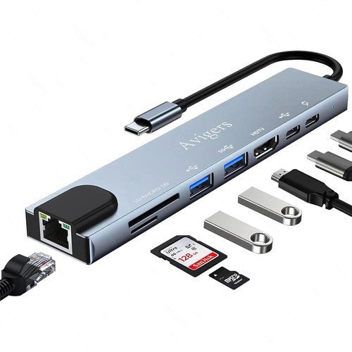 Hub usb adattatore 8 - usb, c
