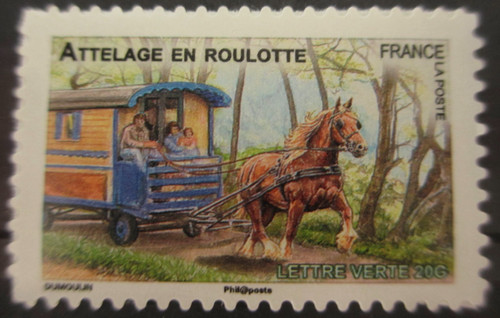 Timbre autoadhésif 820 - timbre,