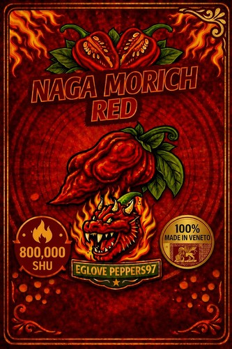 Semi naga morich - naga, red