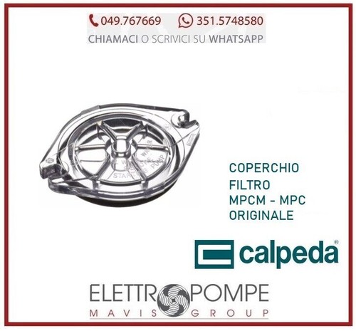 Coperchio filtro pompa calpeda - coperchio,