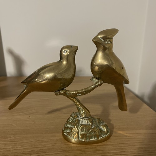 Brass birds pair - birds, of