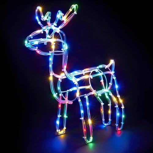 Renna luminosa babbo - babbo, natale