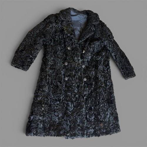 Pelliccia astrakan nera tg - astrakan,