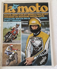LA MOTO 10 1979  rivista - Bmw R100 RT - Benelli 504 Sport -Simonini 125 mustang