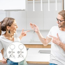  2 Pcs Accessori Per Il Pattinaggio Su Ghiaccio Catene Chiave Zaini