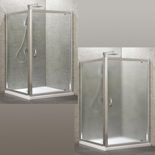 BOX DOCCIA RETTANGOLARE ANTA BATTENTE CRISTALLO 6 MM HAZEL TRASPARENTE O OPACO