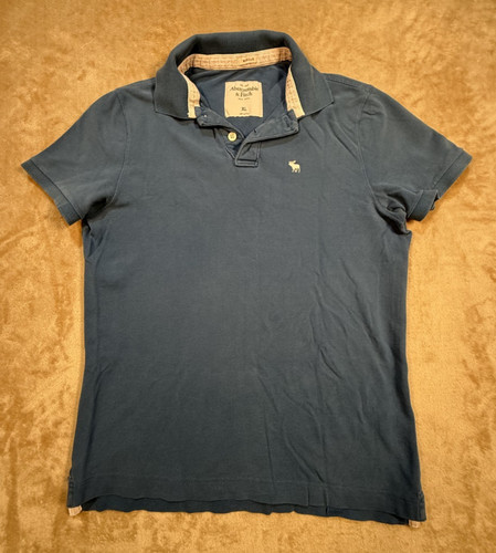 Polo blu abercrombie fitch - polo, &