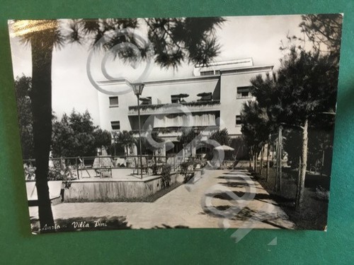 Cartolina anzio villa pini - villa,