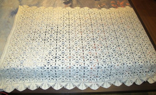 Coperta copriletto lana bianca - lana,