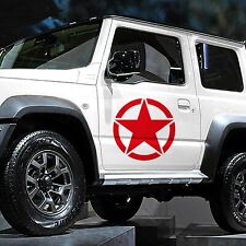 Adesivo 50x50CM per Camper Barca Camion STELLA MILITARE 02  Sticker Decal jeep