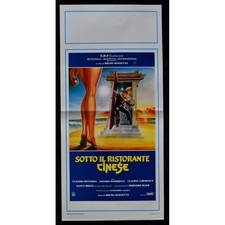 locandina SOTTO IL RISTORANTE CINESE Bruno Bozzetto Spiaggia botosso B68
