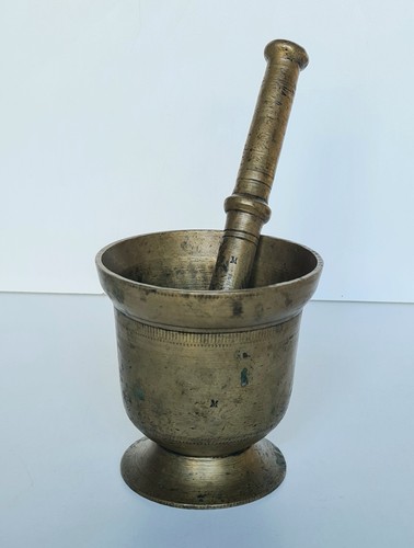 Antico mortaio bronzo - antico,