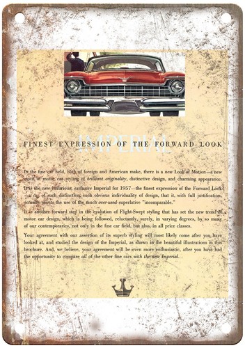Insegna metallo chrysler - in,