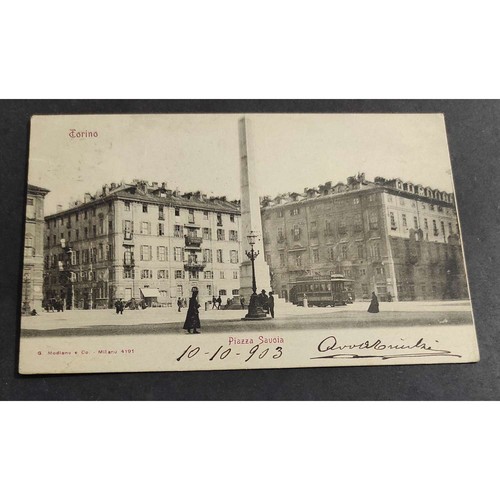 Cartolina torino piazza - cartolina,