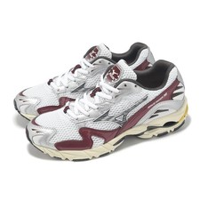 Scarpe sneakers Mizuno Wave Rider 10 argento rosso uomo unisex casual D1GA2431-14