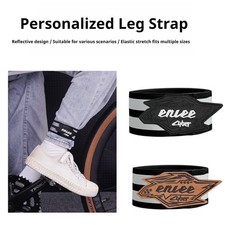 ENLEE Riflettente Sicurezza Bicicletta Legatura Pantaloni Fascia Gambe Cinghia Pantaloni Clip