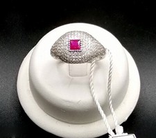 ANELLO COCKTAIL IN ORO BIANCO