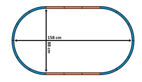 Piko circuito ovale - piko, cm
