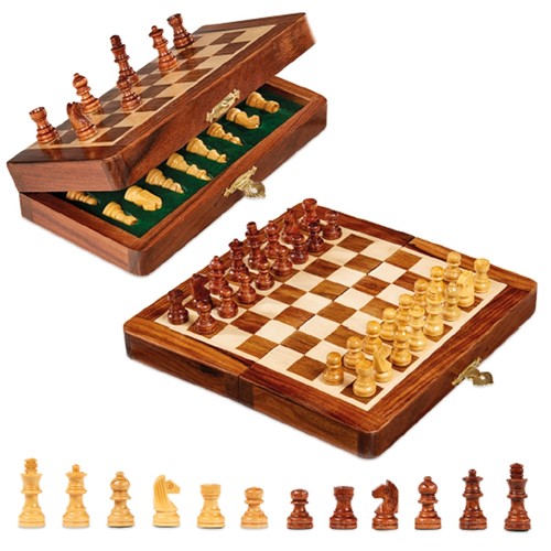 Scacchiera legno quadrata - scacchiera,