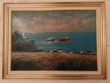 Emilio Comba 1924-? - Pittore Torinese - Marina