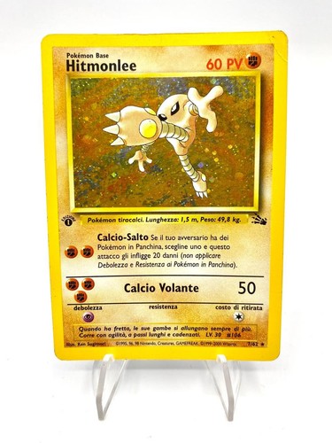 Carta pokemon hitmonlee - pokemon,