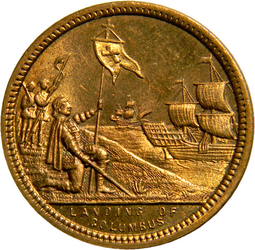 Medaglia 1892 sbarco - medaglia,