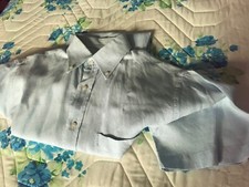 Camicia di lino uomo manica corta tg L 41-42