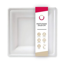 100 Piatti quadrati piani