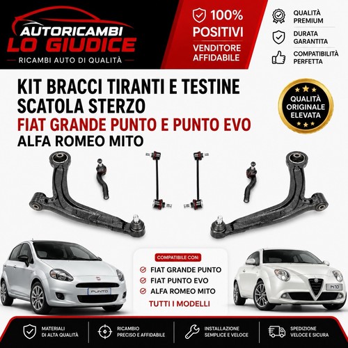 Kit bracci tiranti testine - kit,