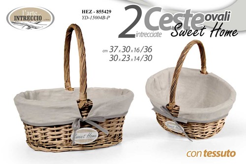 Set ceste vimini - set, manico