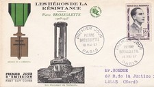 FRANCIA 1957 FDC PIERRE