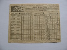 TOTOCALCIO  SCHEDINA NON