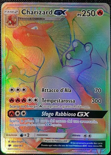 Carta pokemon charizard - carta,