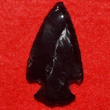 Antica punta di freccia in ossidiana civiltà Teotihuacan 250-750 CE grado XF