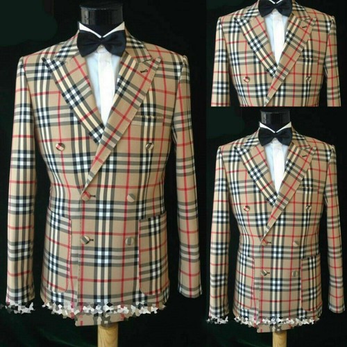 Tuta uomo beige - a, quadri