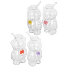  4 pezzi tazze di vetro a