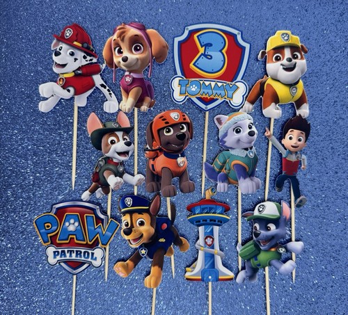 Paw patrol cupcake pick - paw,