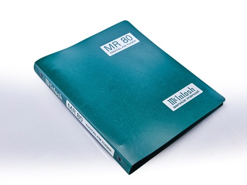 Mcintosh service manuale - mr, 80