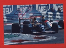 PHOTO cm 13x19 signed Riccardo Patrese WILLIAMS FW14B #6 F1 1992 ITALIAN GP