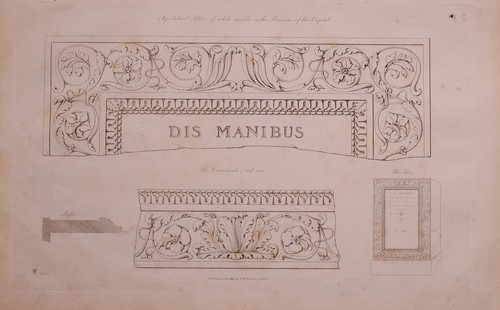 1825 incisione stampa altare - stampa,