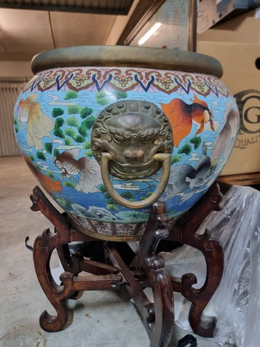 Vaso cinese decorato con - vaso,