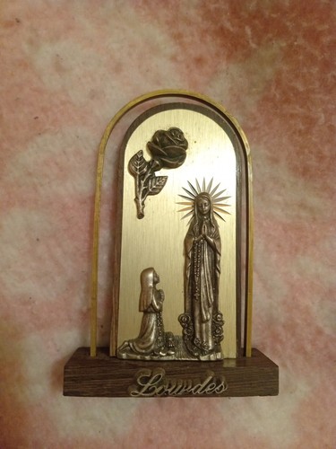 Madonnina metallo antica - metallo,